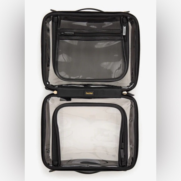 NWT Calpak Large Clear Cosmetic Case - Black - Picture 4 of 8